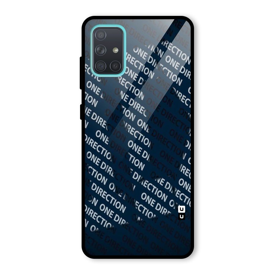 Blue Way Glass Back Case for Galaxy A71