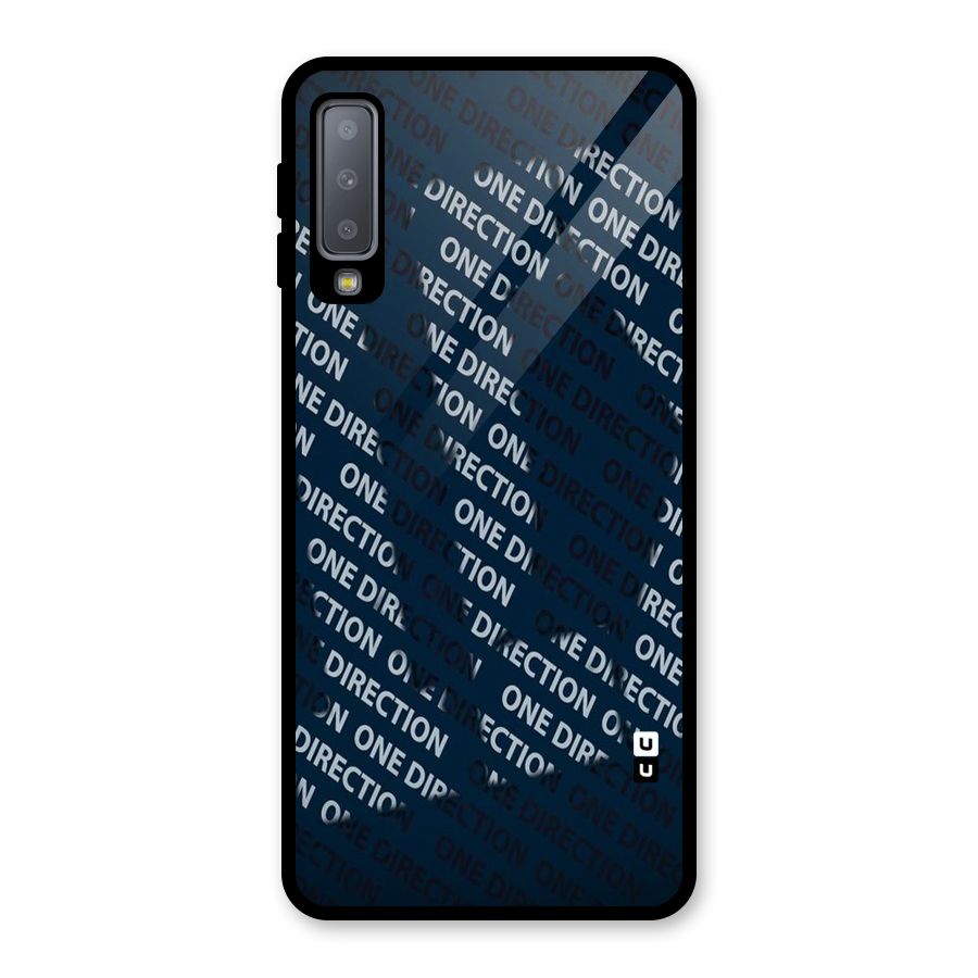 Blue Way Glass Back Case for Galaxy A7 (2018)