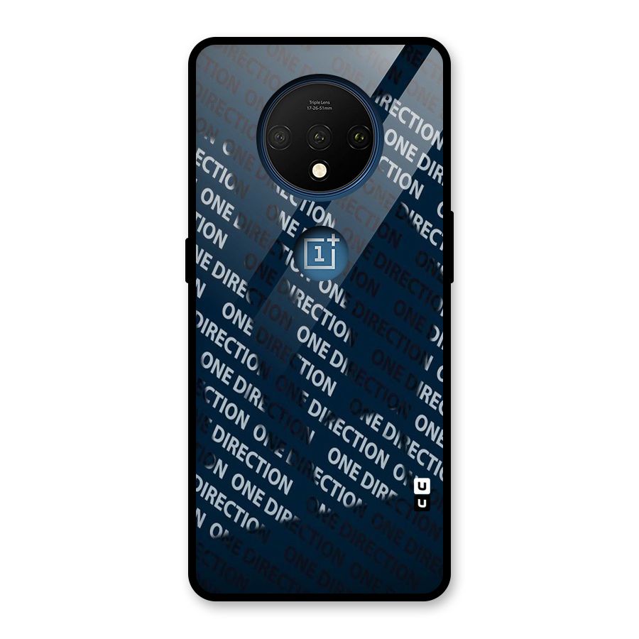 Blue Way Glass Back Case for OnePlus 7T