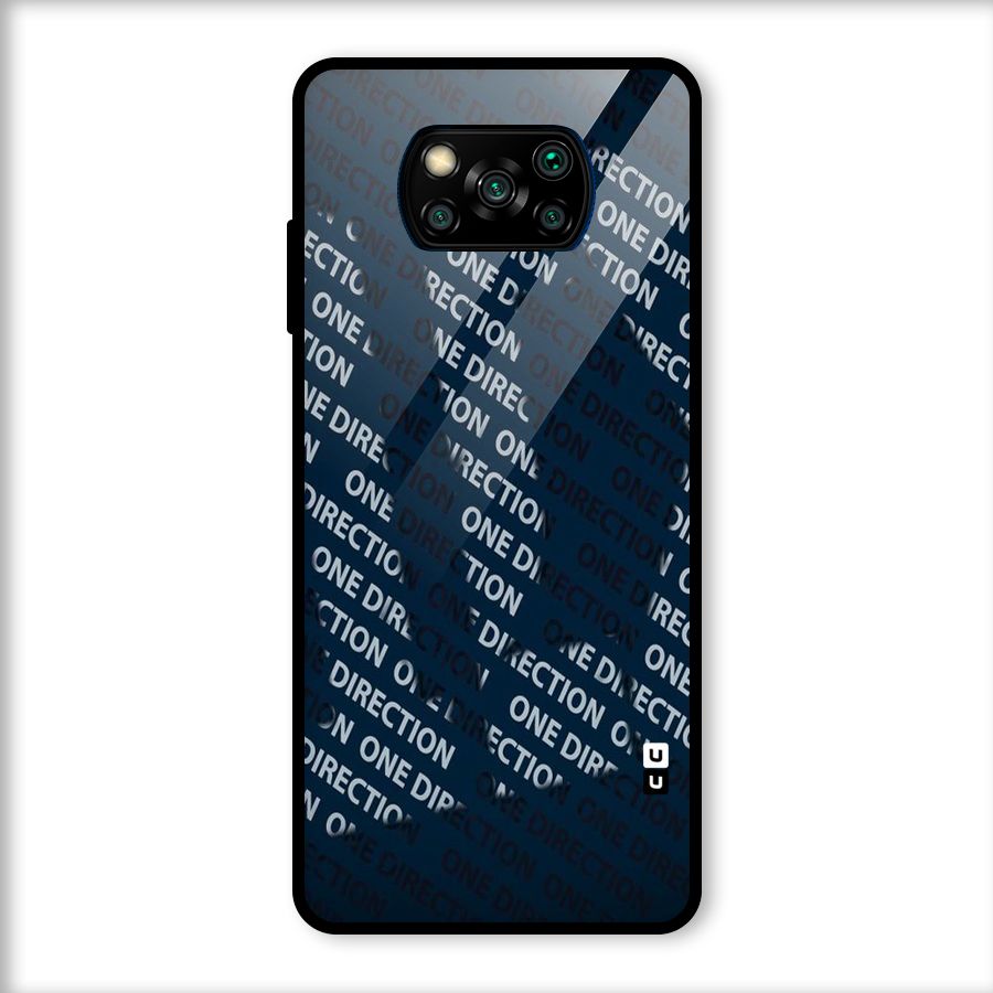 Blue Way Glass Back Case for Poco X3