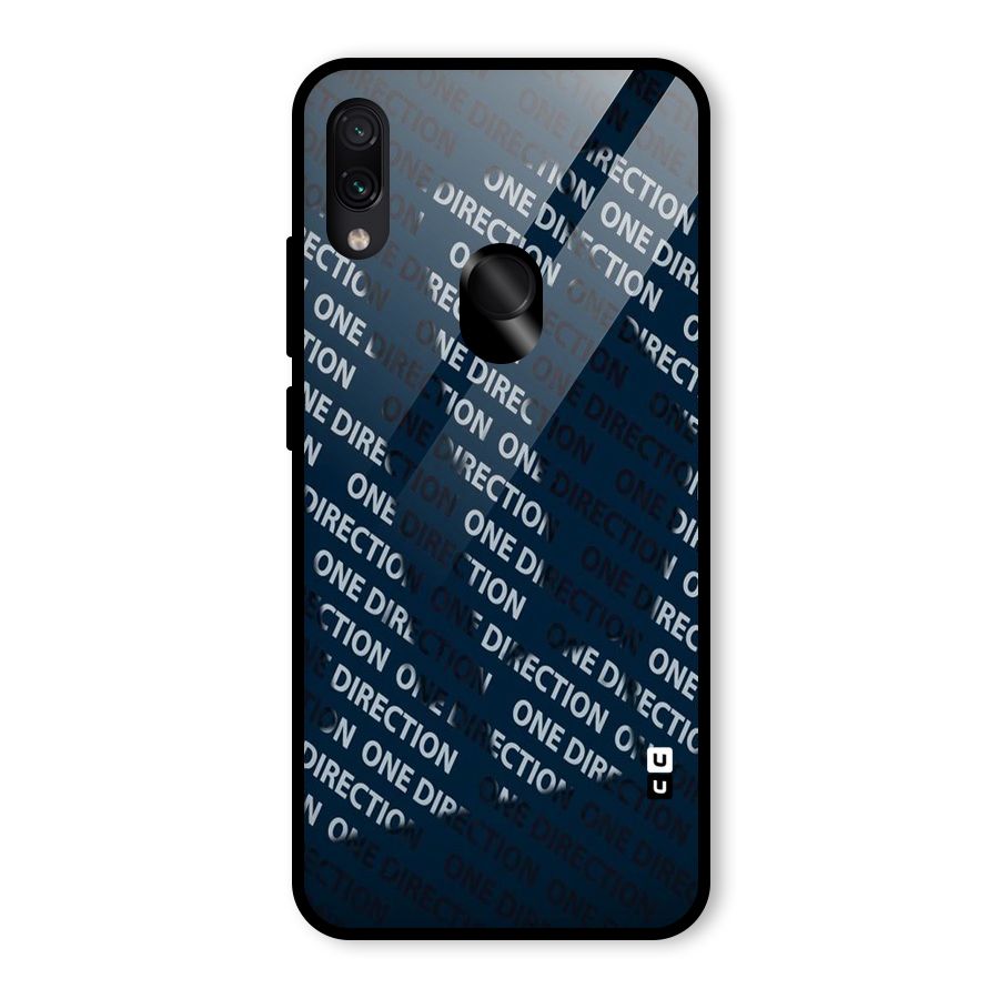 Blue Way Glass Back Case for Redmi Note 7 Pro