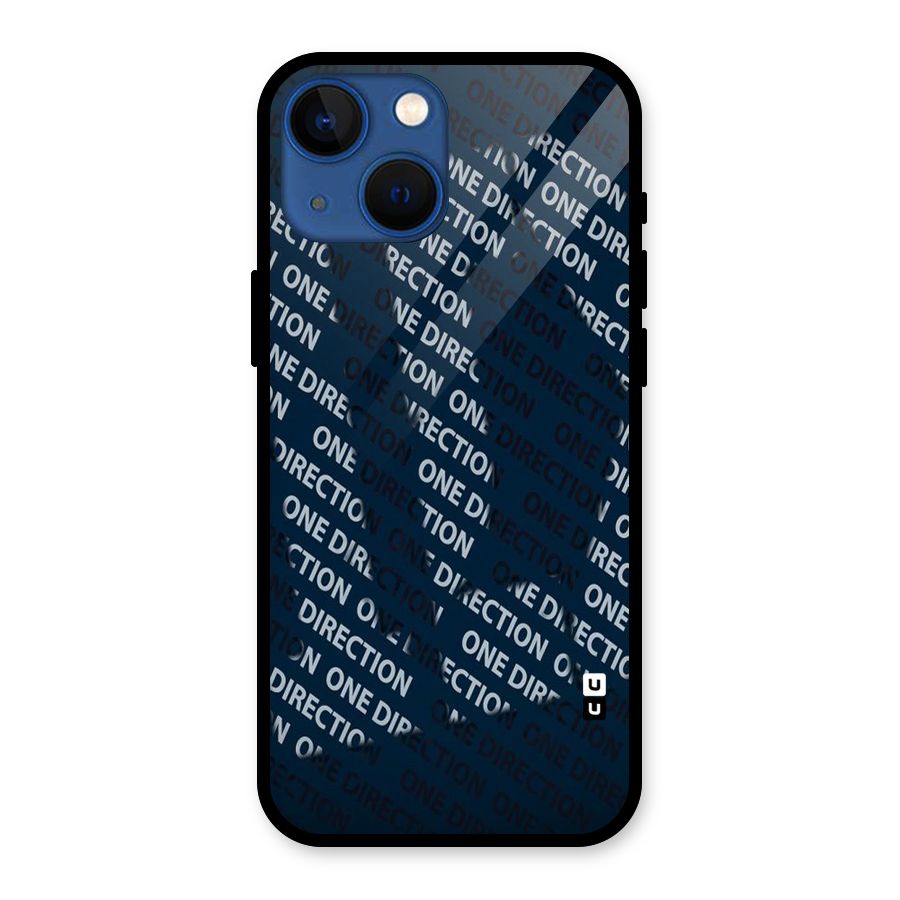 Blue Way Glass Back Case for iPhone 13 Mini
