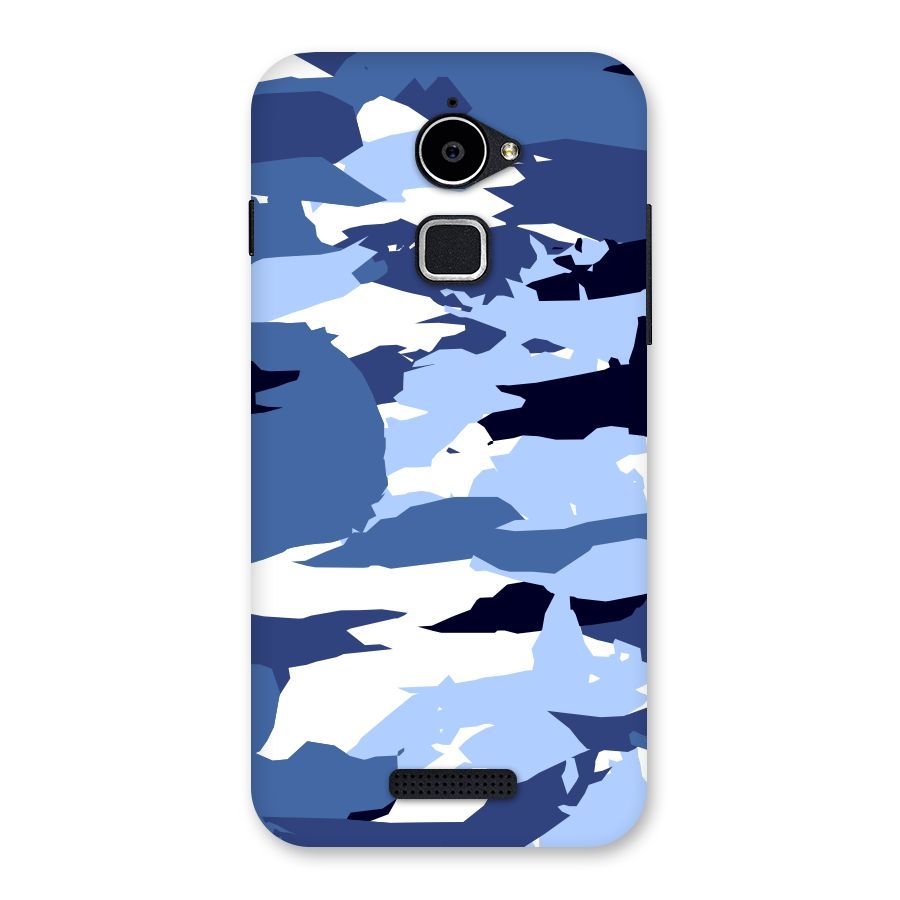 Blue White Canvas Back Case for Coolpad Note 3 Lite