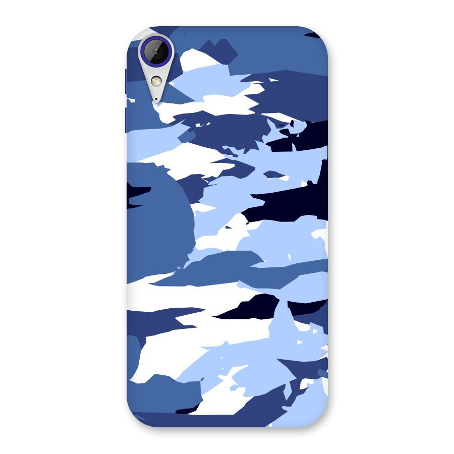 Blue White Canvas Back Case for Desire 830