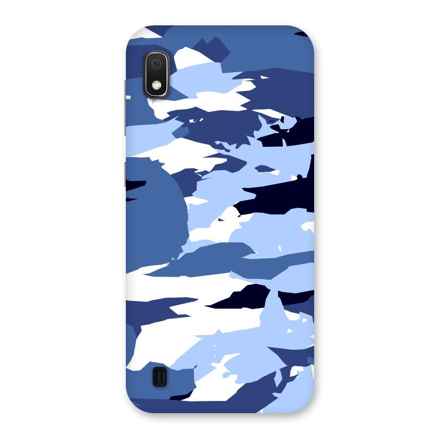 Blue White Canvas Back Case for Galaxy A10