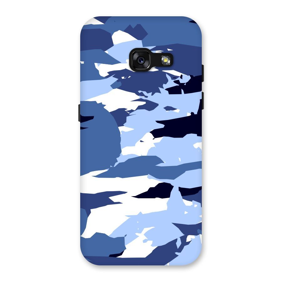 Blue White Canvas Back Case for Galaxy A3 (2017)