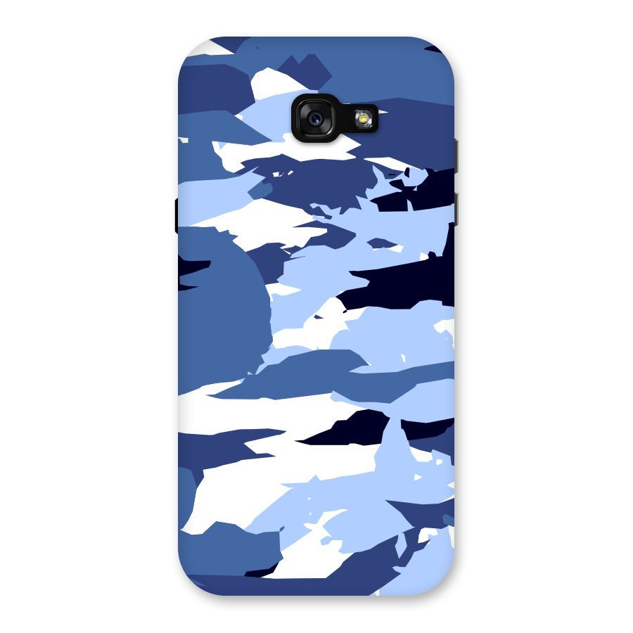 Blue White Canvas Back Case for Galaxy A7 (2017)