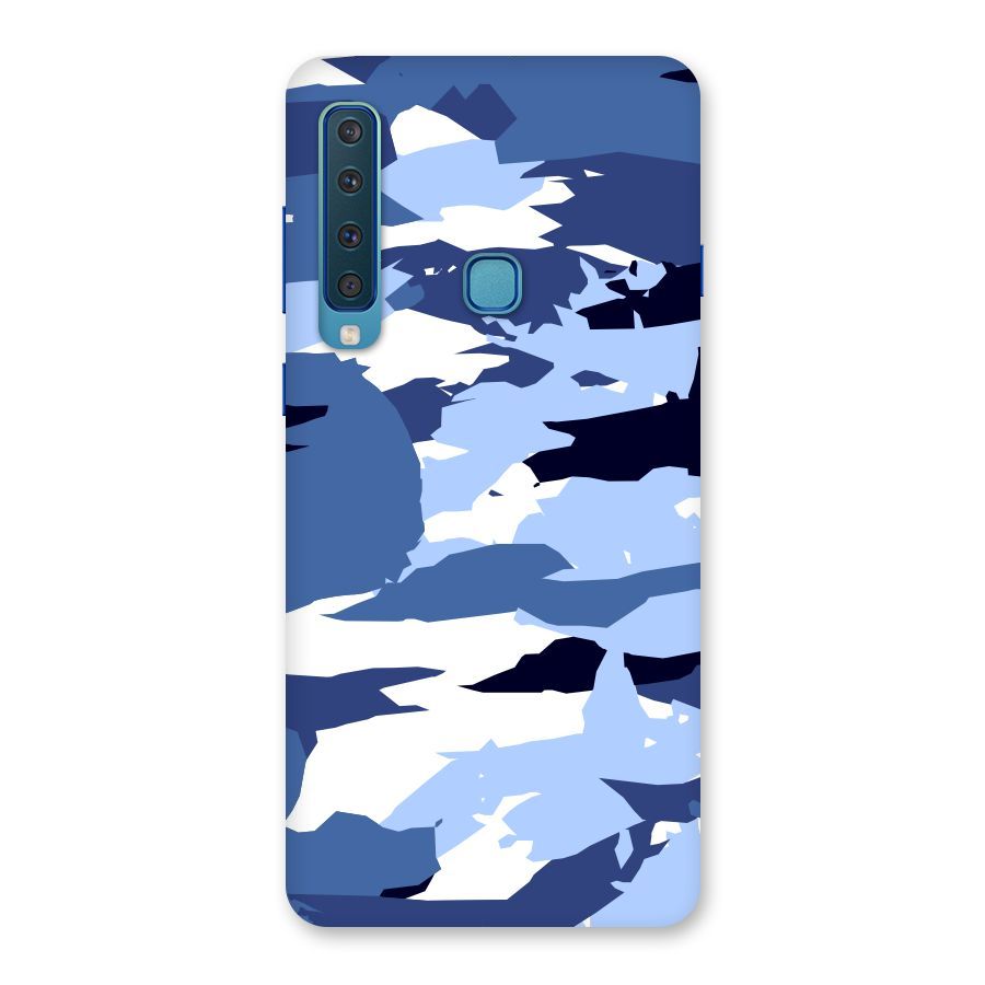 Blue White Canvas Back Case for Galaxy A9 (2018)