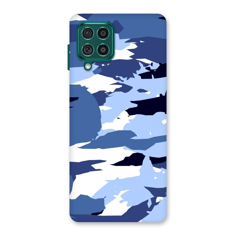 Blue White Canvas Back Case for Galaxy F62
