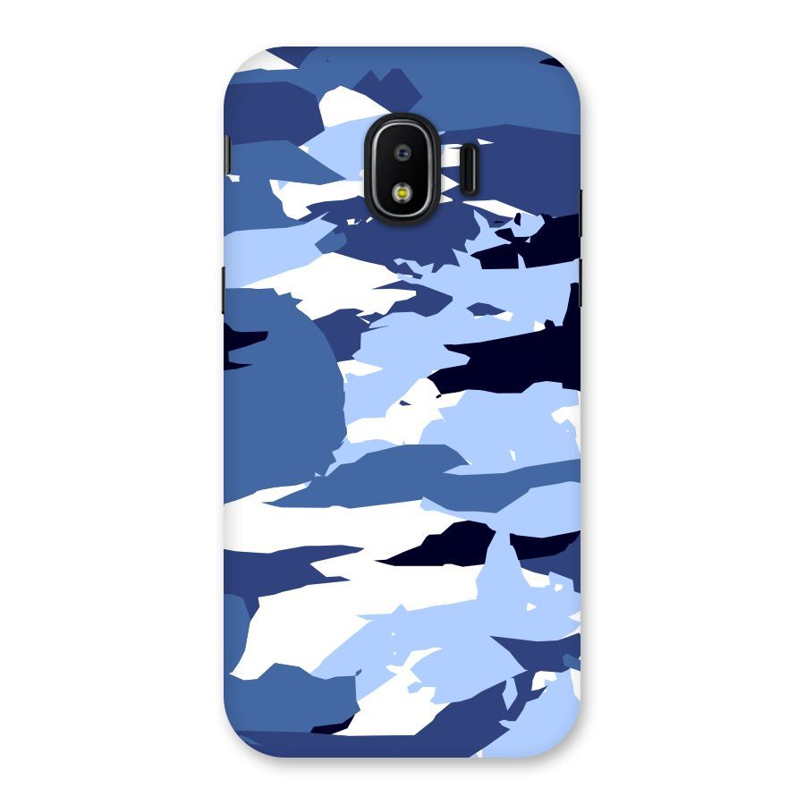 Blue White Canvas Back Case for Galaxy J2 Pro 2018