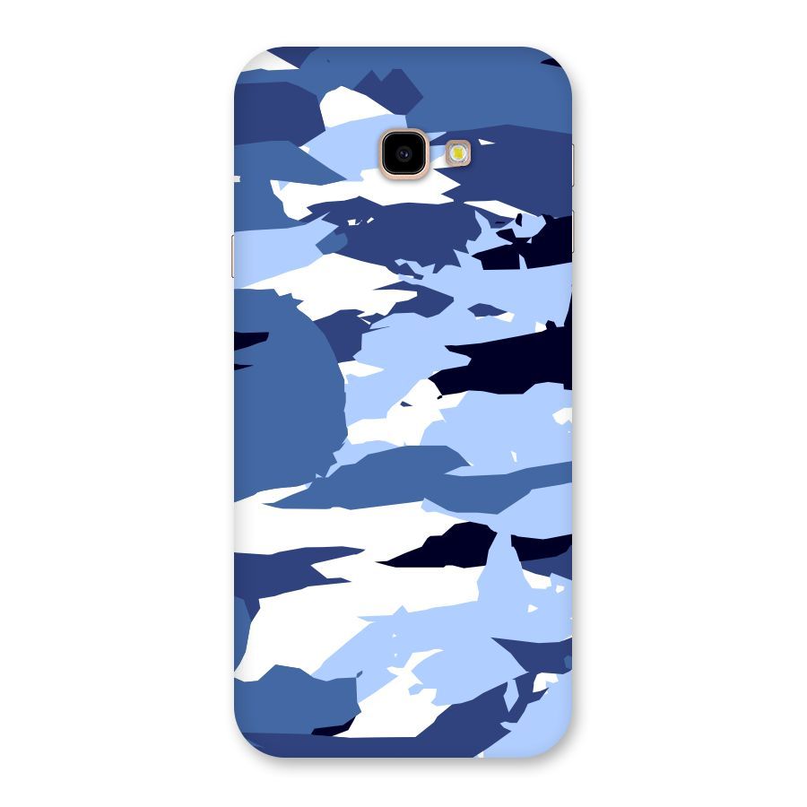 Blue White Canvas Back Case for Galaxy J4 Plus