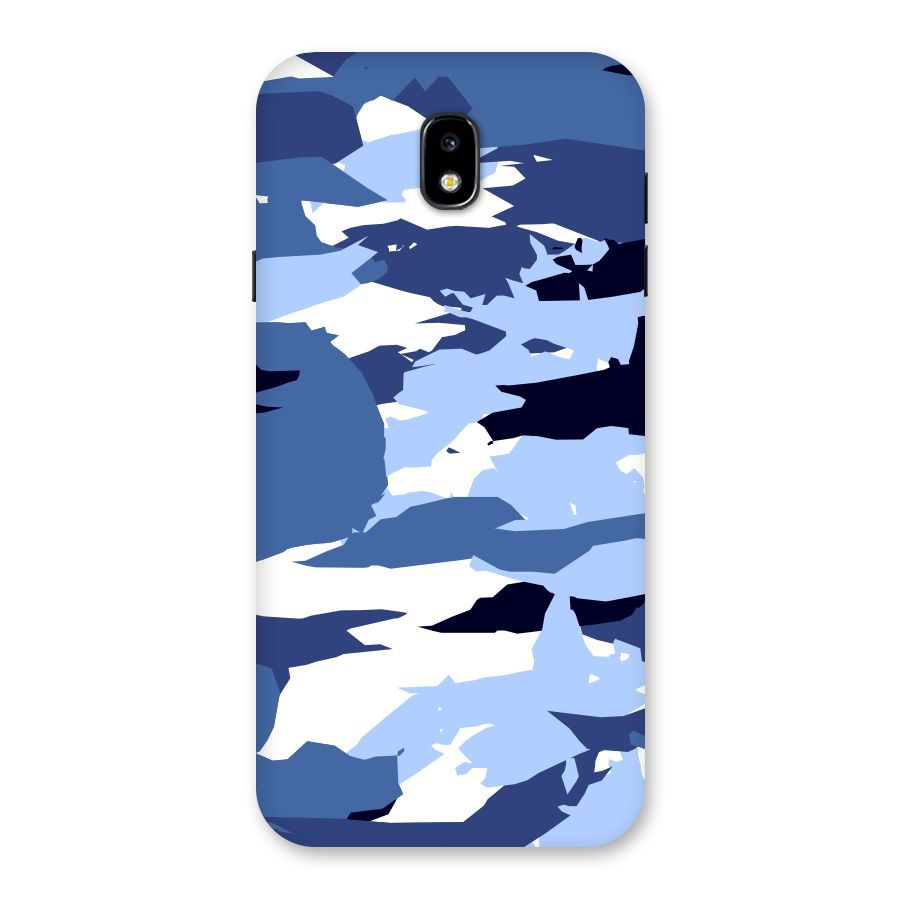 Blue White Canvas Back Case for Galaxy J7 Pro