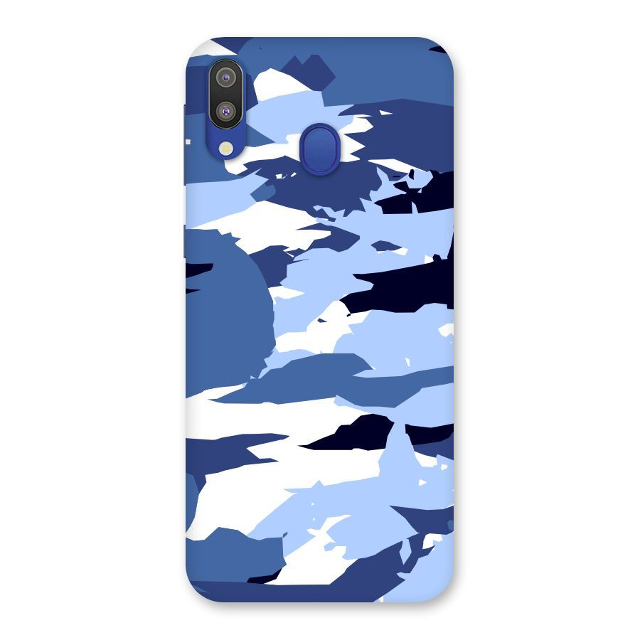 Blue White Canvas Back Case for Galaxy M20