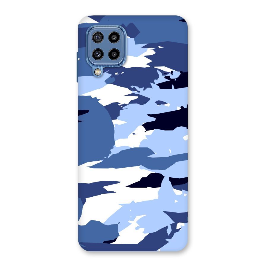 Blue White Canvas Back Case for Galaxy M32