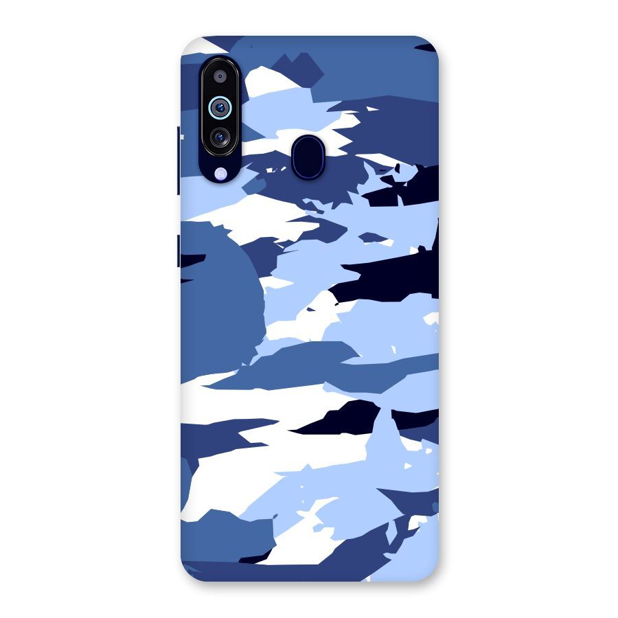 Blue White Canvas Back Case for Galaxy M40