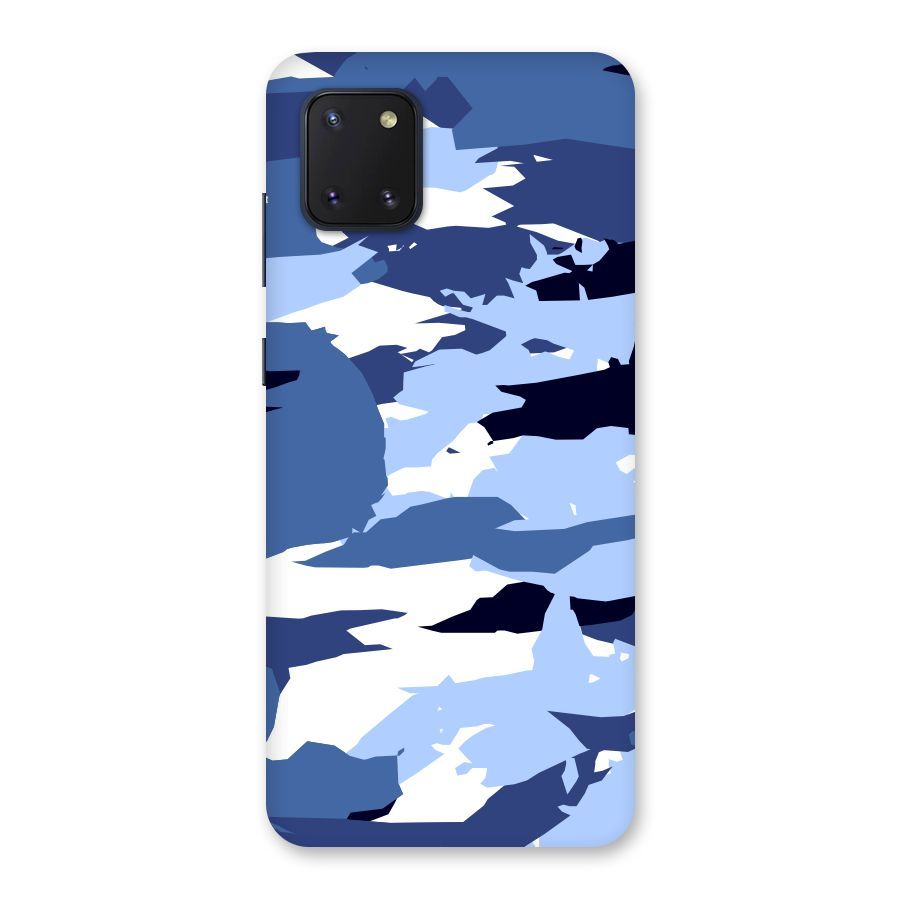 Blue White Canvas Back Case for Galaxy Note 10 Lite