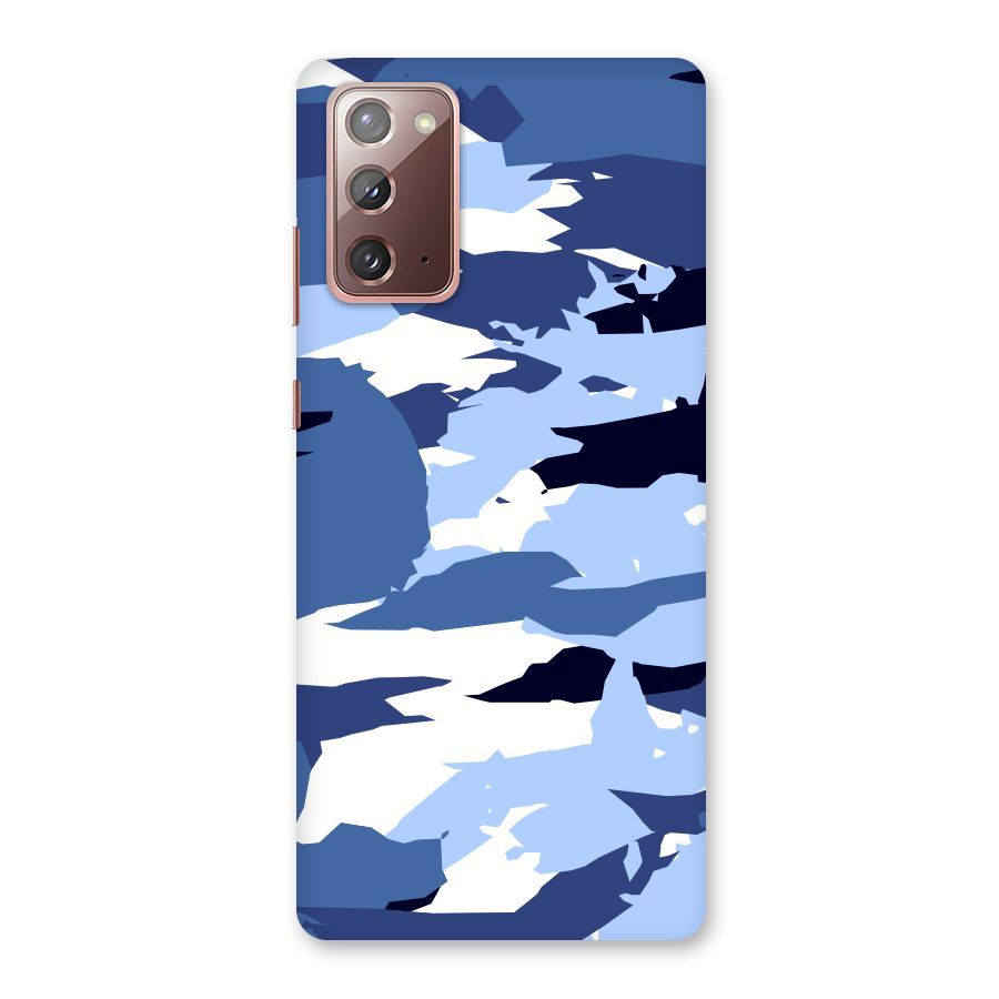 Blue White Canvas Back Case for Galaxy Note 20