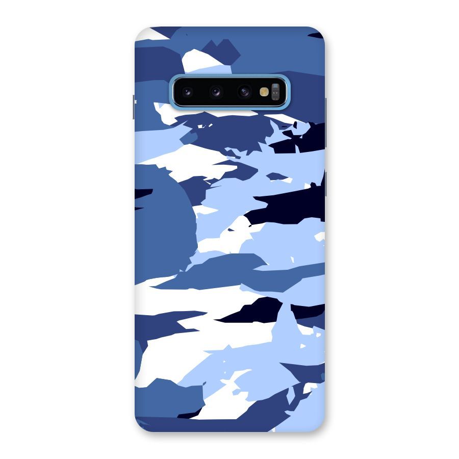 Blue White Canvas Back Case for Galaxy S10 Plus