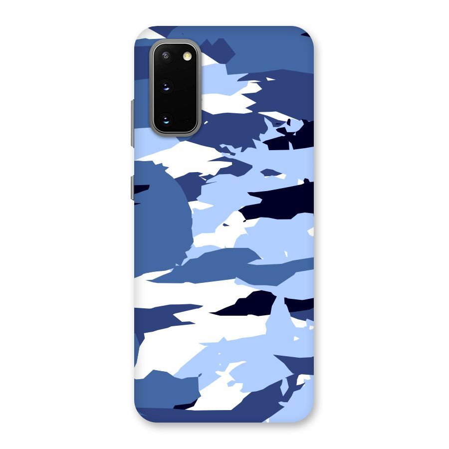 Blue White Canvas Back Case for Galaxy S20
