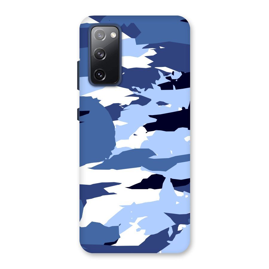 Blue White Canvas Back Case for Galaxy S20 FE