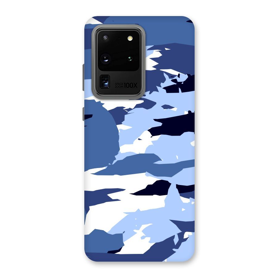 Blue White Canvas Back Case for Galaxy S20 Ultra