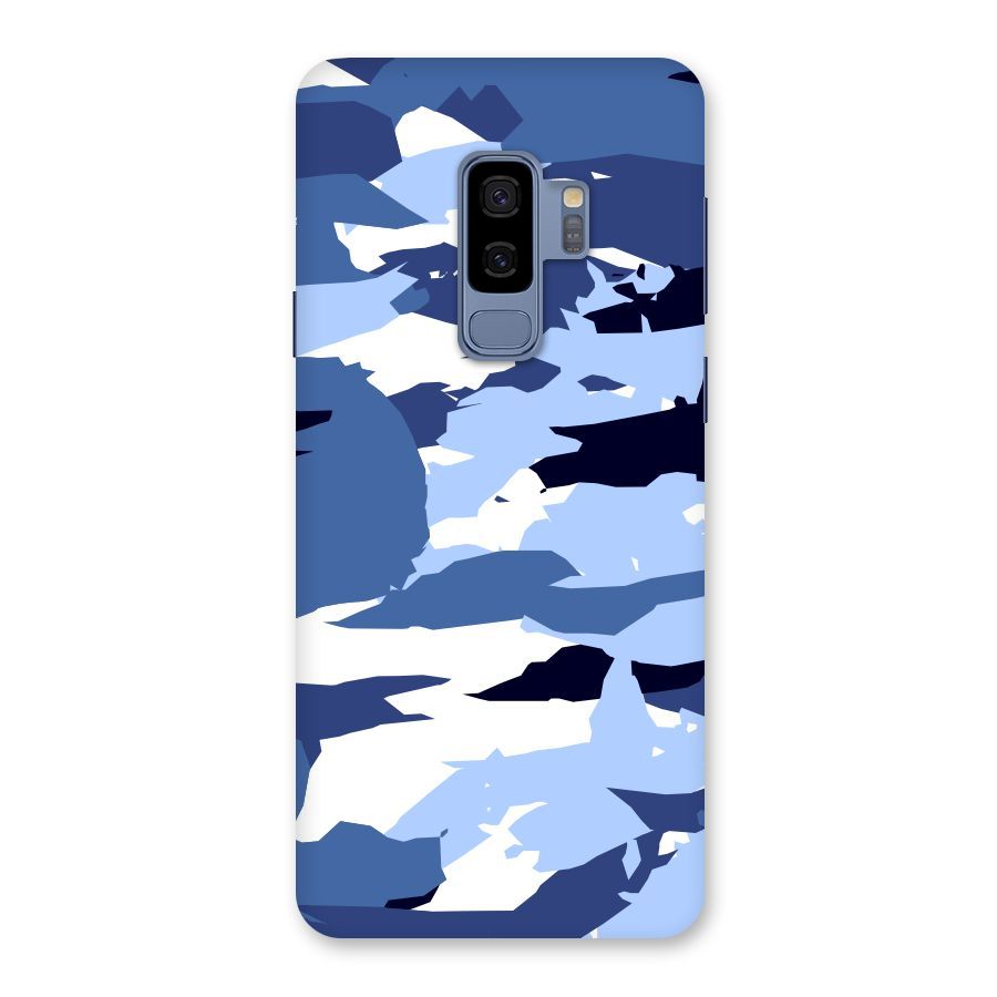 Blue White Canvas Back Case for Galaxy S9 Plus