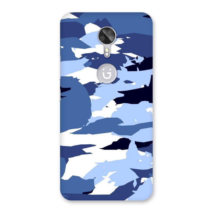Blue White Canvas Back Case for Gionee A1