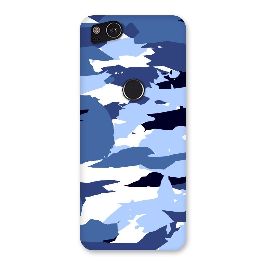 Blue White Canvas Back Case for Google Pixel 2
