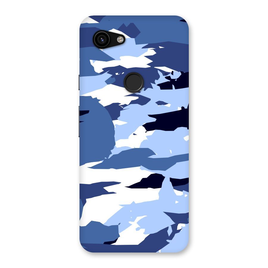 Blue White Canvas Back Case for Google Pixel 3a