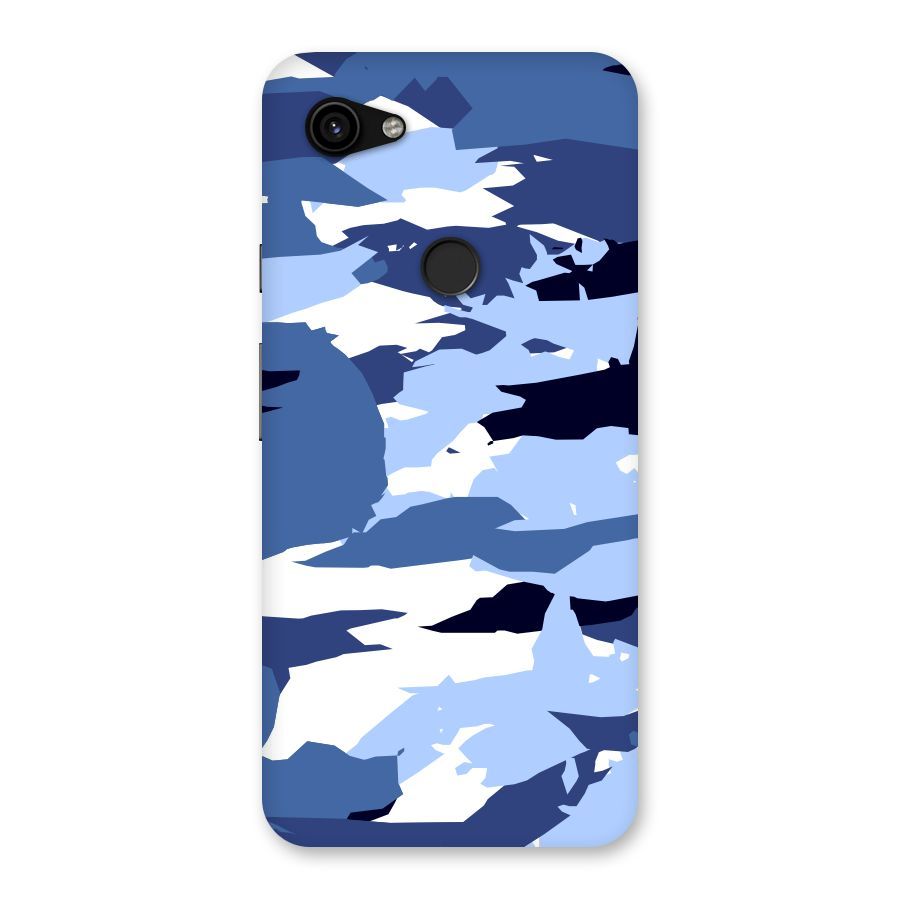 Blue White Canvas Back Case for Google Pixel 3a XL