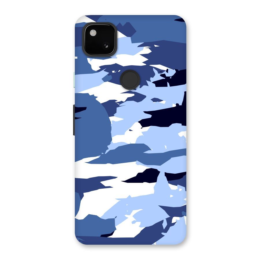 Blue White Canvas Back Case for Google Pixel 4a
