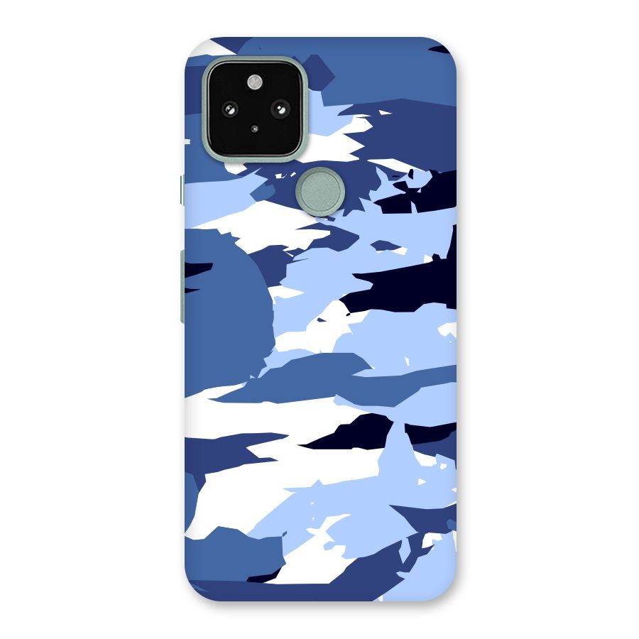 Blue White Canvas Back Case for Google Pixel 5