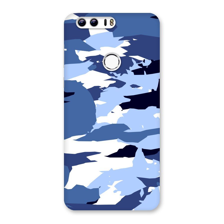 Blue White Canvas Back Case for Honor 8
