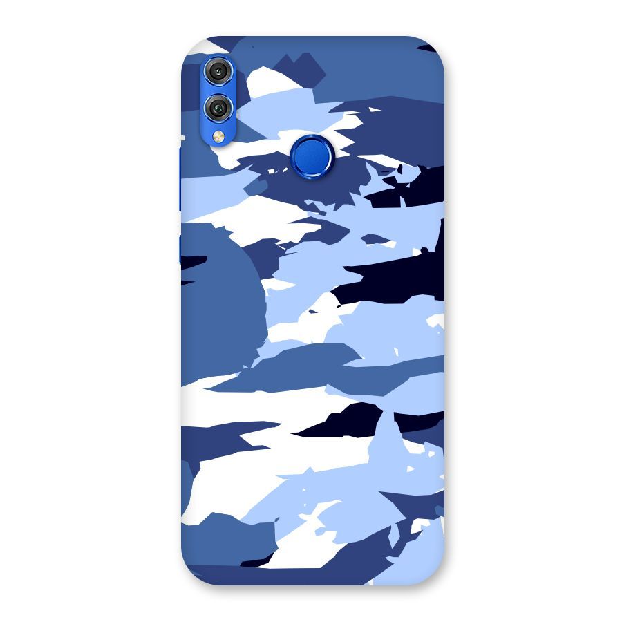 Blue White Canvas Back Case for Honor 8X
