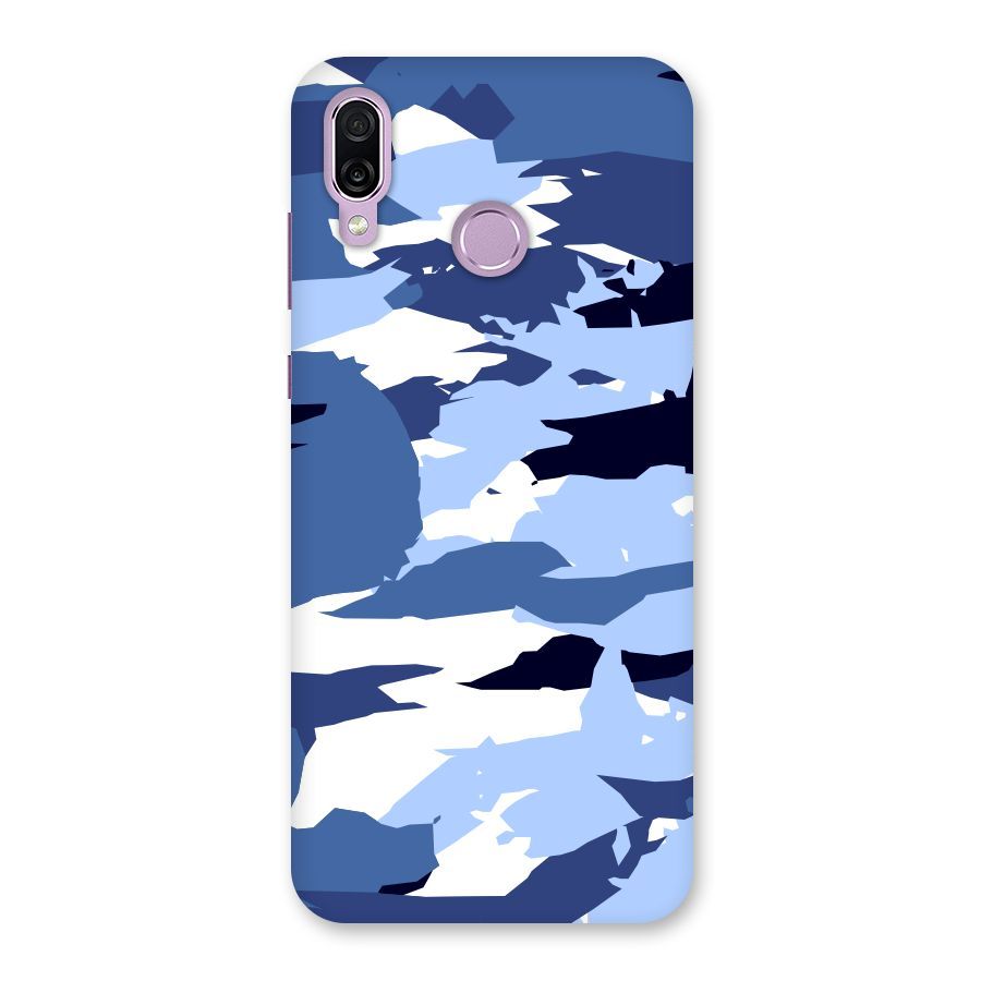 Blue White Canvas Back Case for Honor Play
