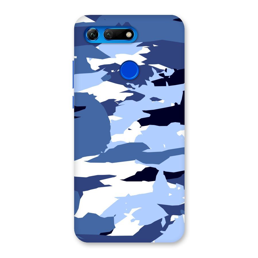 Blue White Canvas Back Case for Honor View 20