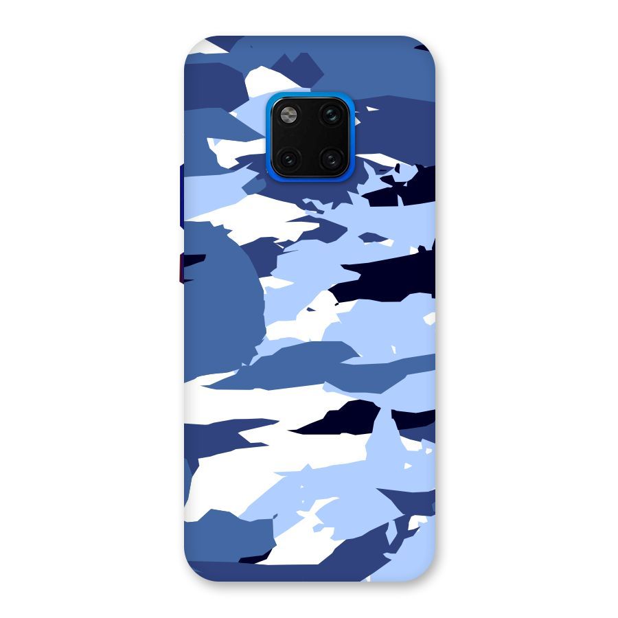 Blue White Canvas Back Case for Huawei Mate 20 Pro