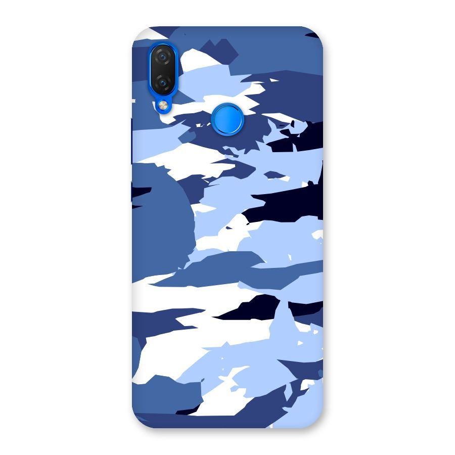 Blue White Canvas Back Case for Huawei P Smart+
