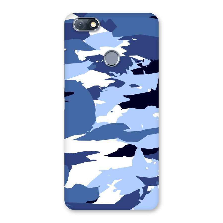 Blue White Canvas Back Case for Infinix Note 5