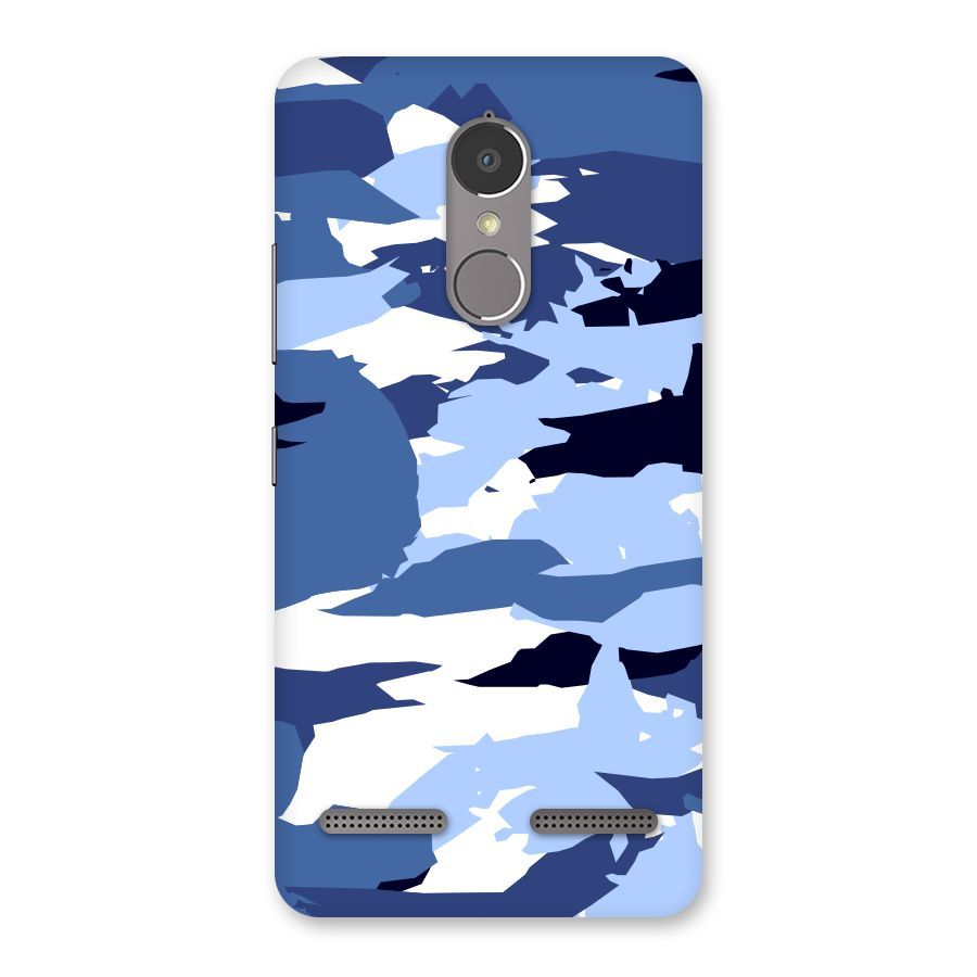 Blue White Canvas Back Case for Lenovo K6 Power