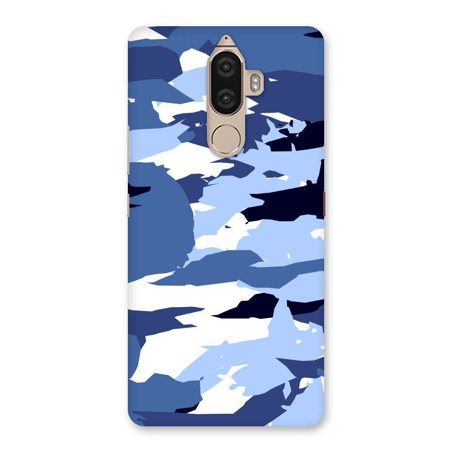 Blue White Canvas Back Case for Lenovo K8 Note