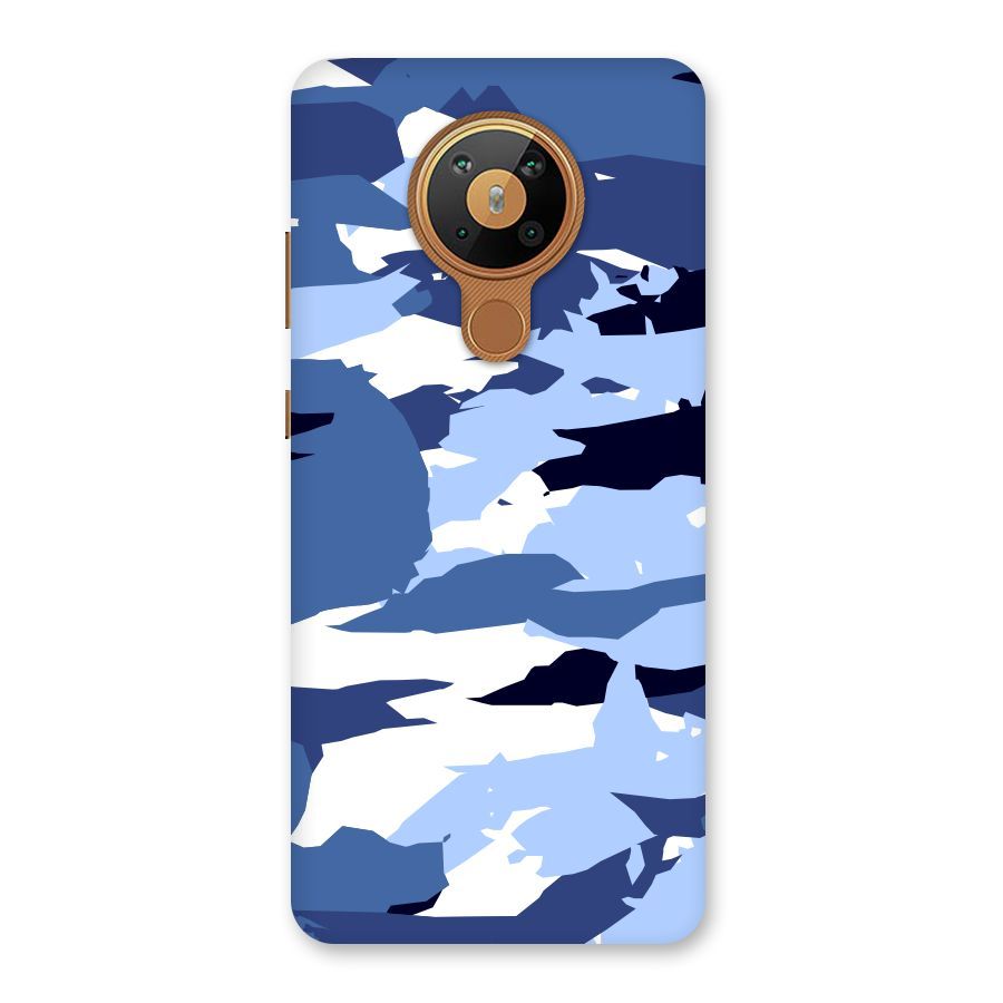 Blue White Canvas Back Case for Nokia 5.3