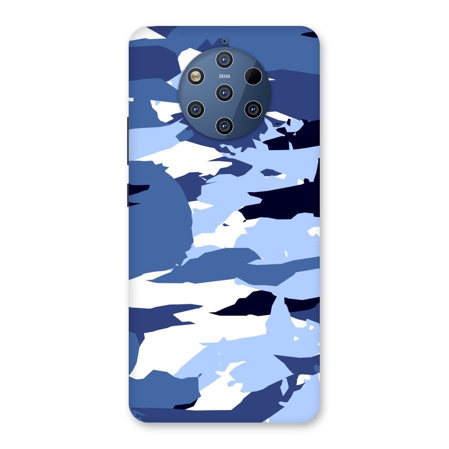 Blue White Canvas Back Case for Nokia 9 PureView