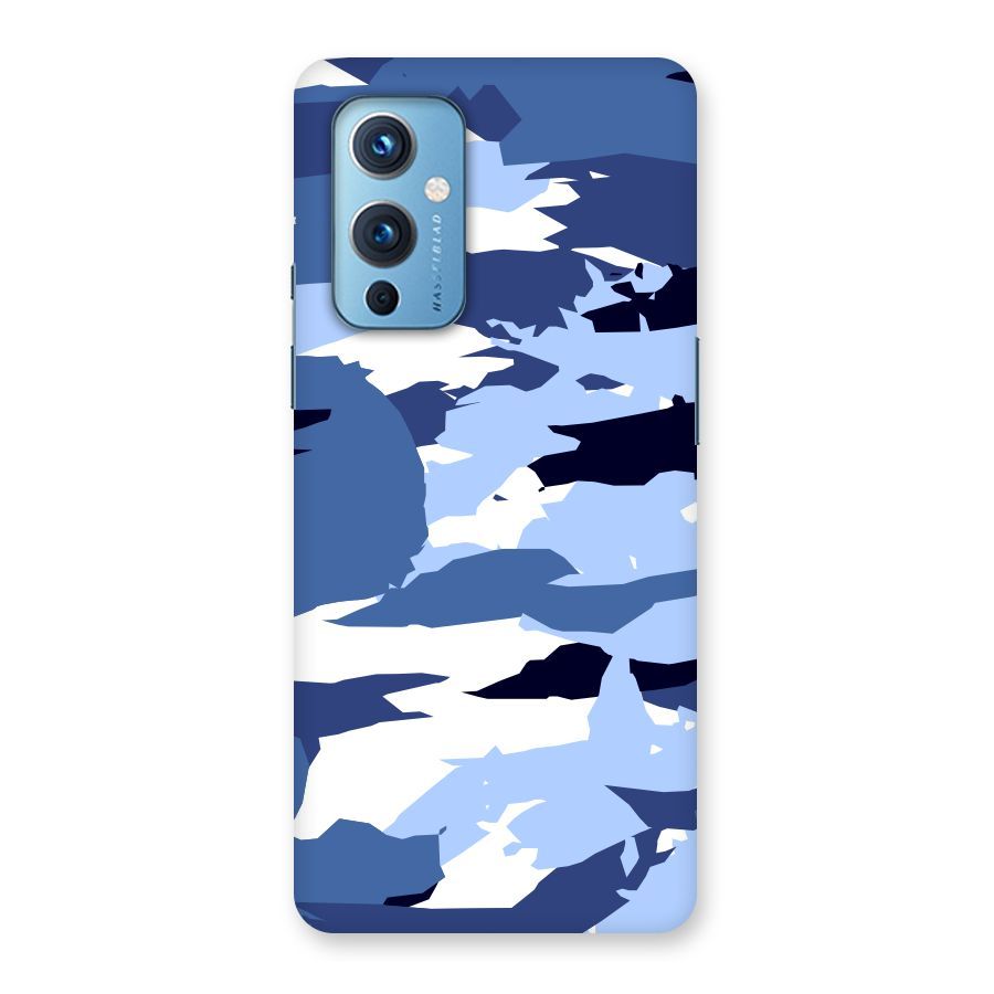Blue White Canvas Back Case for OnePlus 9