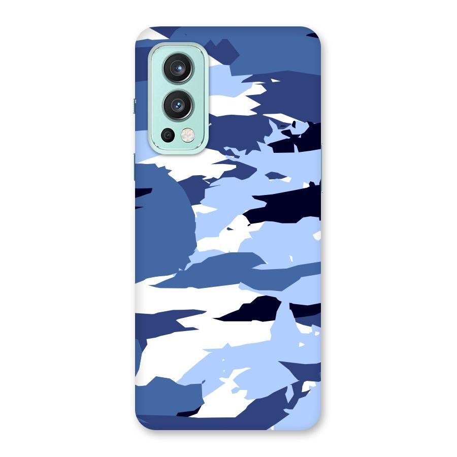 Blue White Canvas Back Case for OnePlus Nord 2 5G