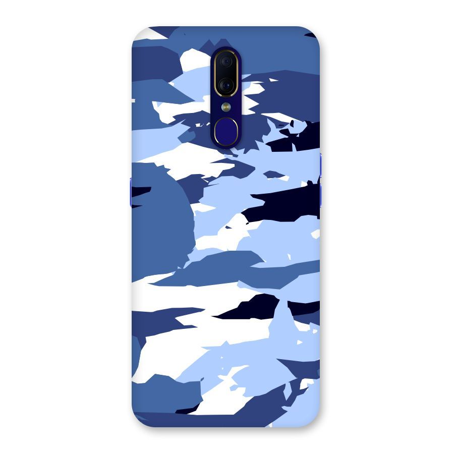 Blue White Canvas Back Case for Oppo A9
