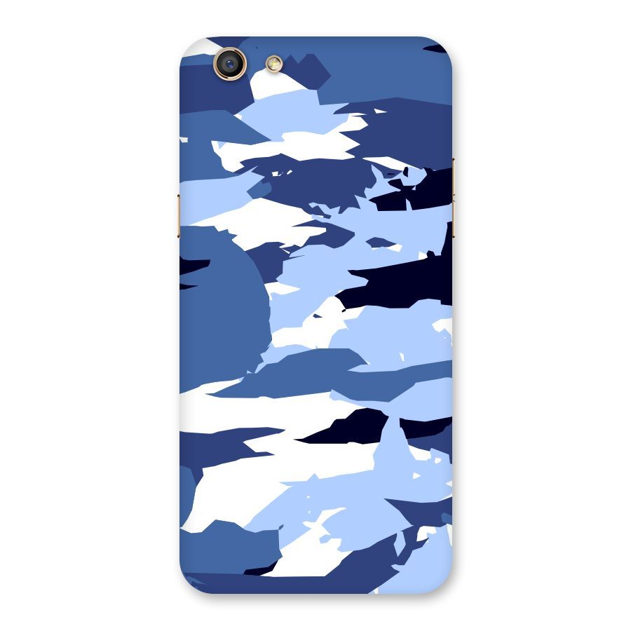 Blue White Canvas Back Case for Oppo F3