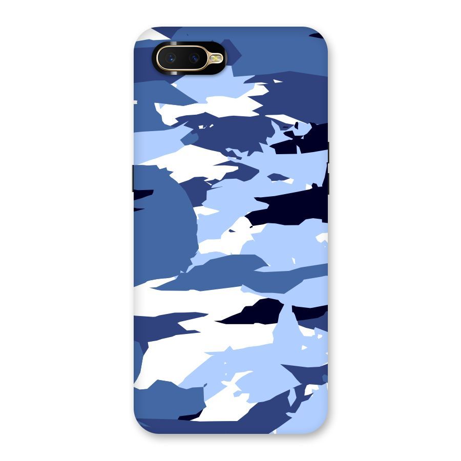 Blue White Canvas Back Case for Oppo K1