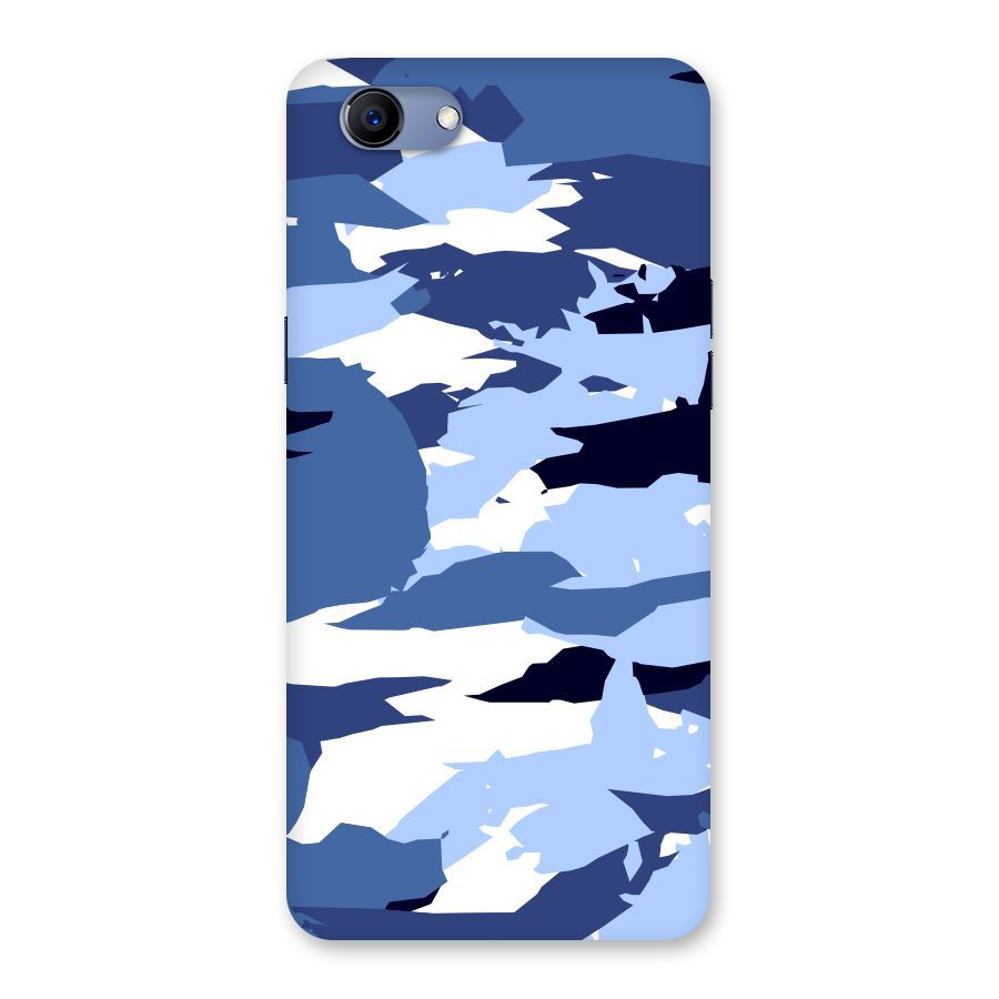 Blue White Canvas Back Case for Oppo Realme 1