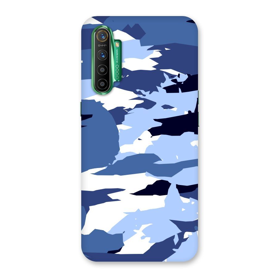 Blue White Canvas Back Case for Realme X2